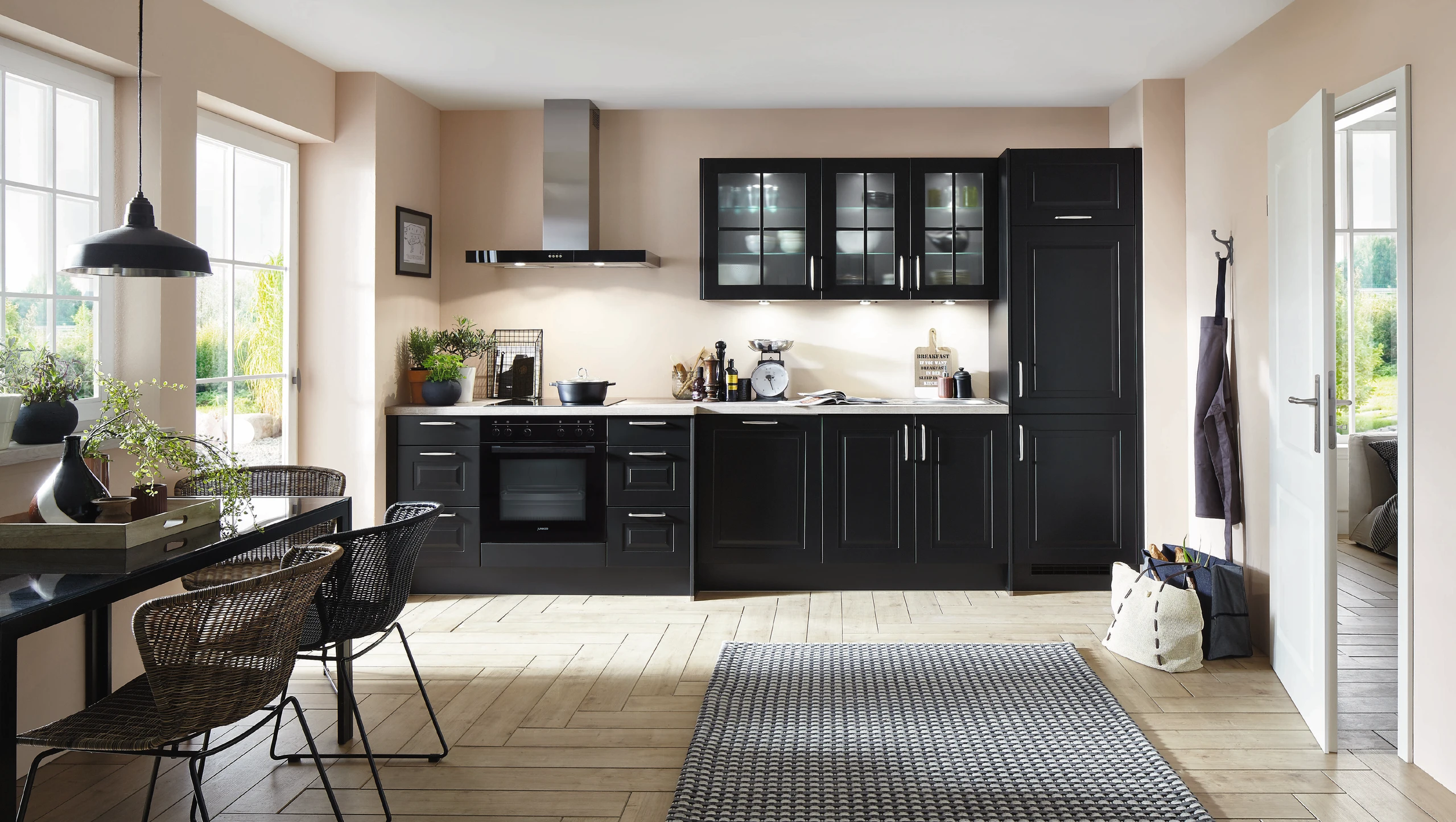 منظر ثانوي لمجموعة مطابخ تيمبو مع أسلوب معاصر